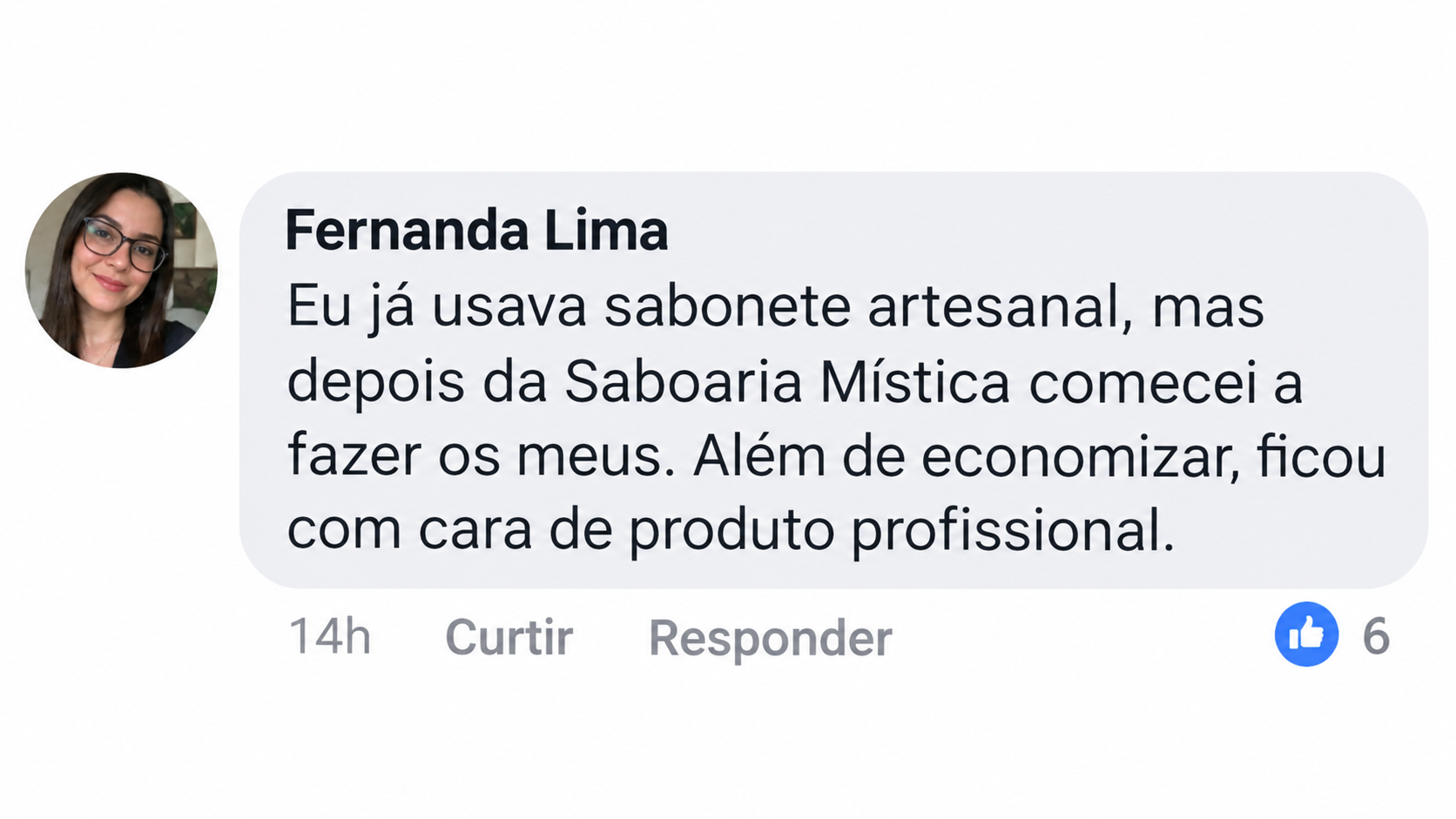 Comentário de aluna sobre o guia